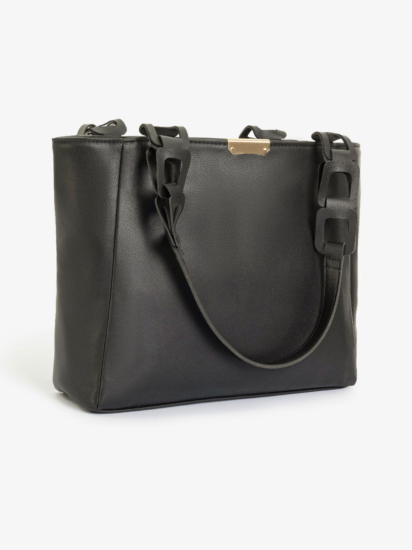 Chain Style Handle Tote Bag