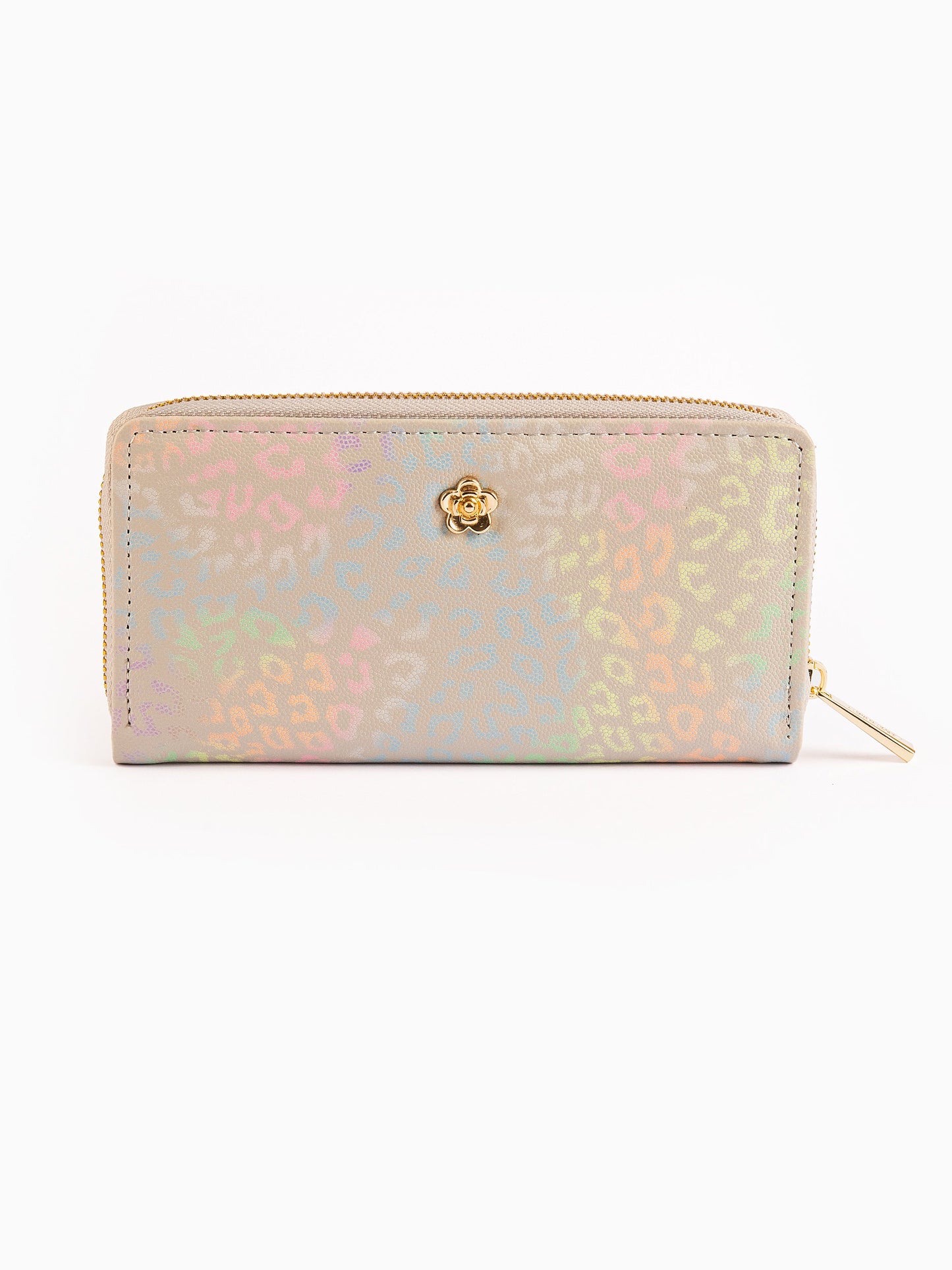 Limelight - Metallic Floral Brooch Wallet