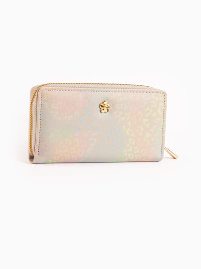 Limelight - Metallic Floral Brooch Wallet