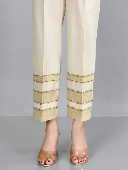 Embroidered Cambric Pants