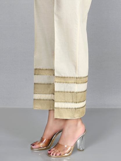 Embroidered Cambric Pants