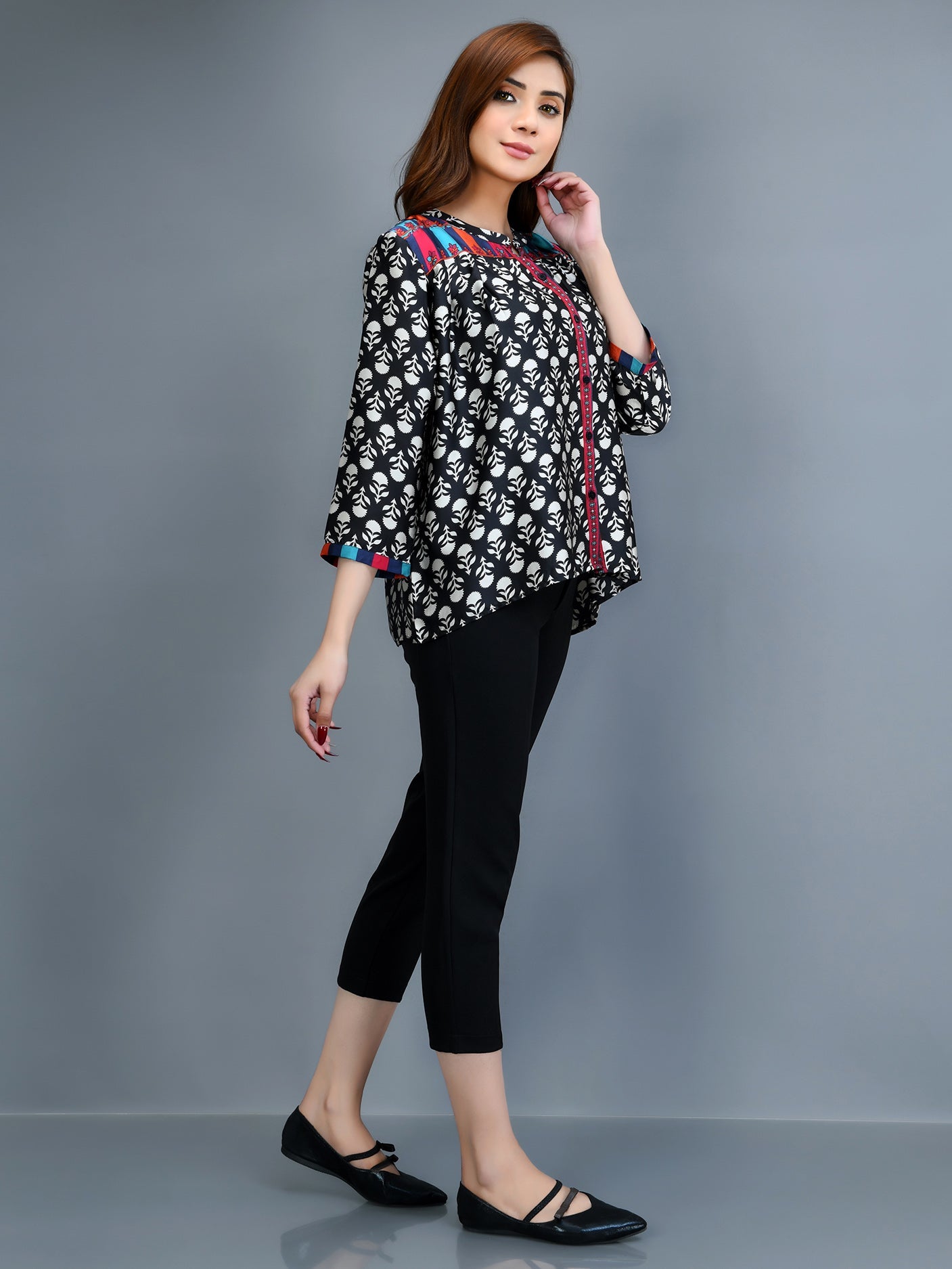 Limelight - Printed Silk Top