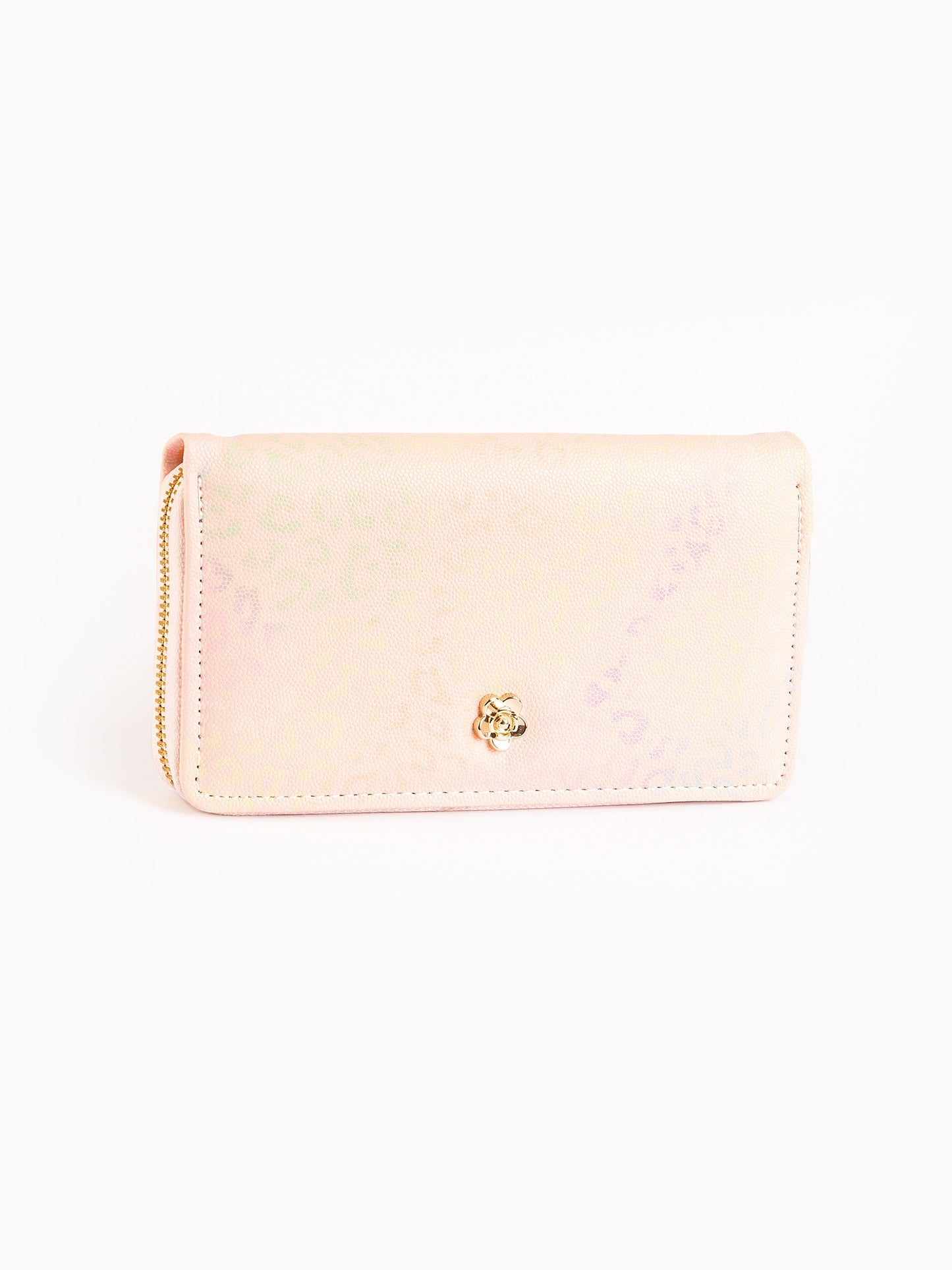 Limelight - Metallic Floral Brooch Wallet