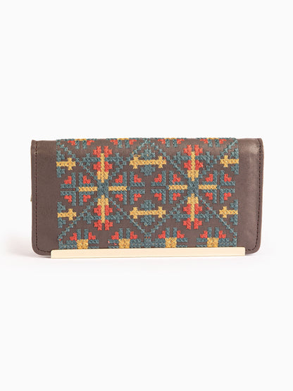 Cross Stitch Embroidered Wallet