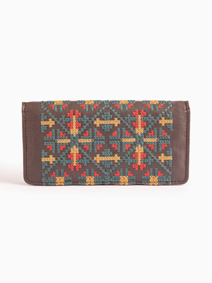 Cross Stitch Embroidered Wallet