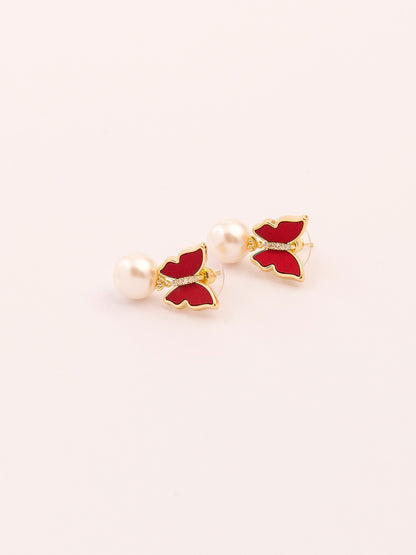 Butterfly Drop Earrings