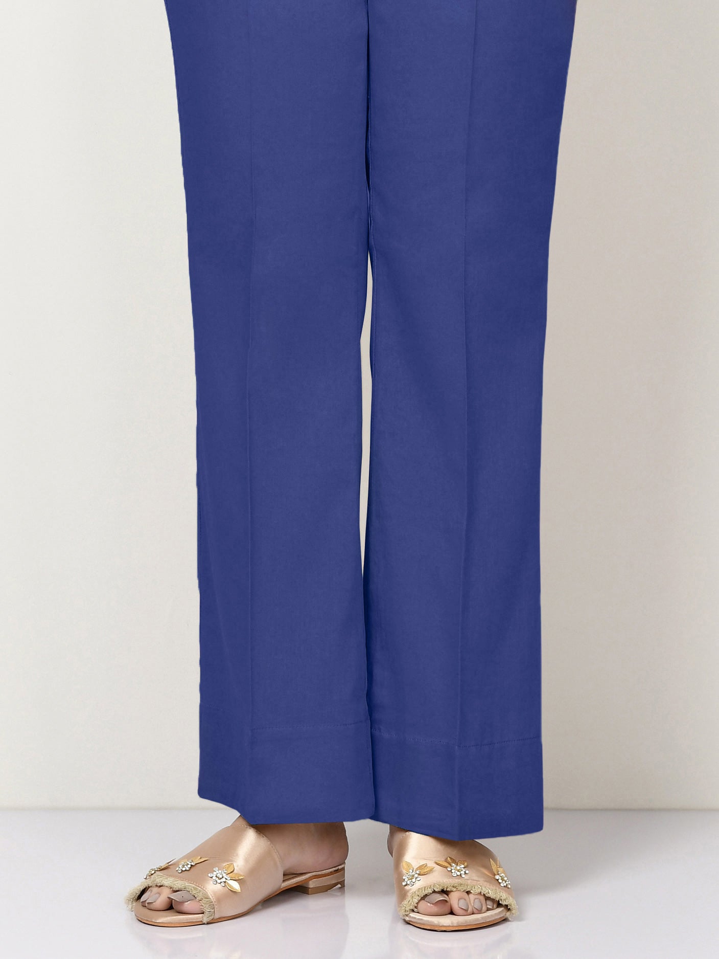 Limelight - Unstitched Cambric Trouser - Blue