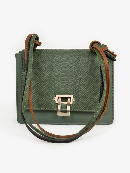 Snake Textured Handbag