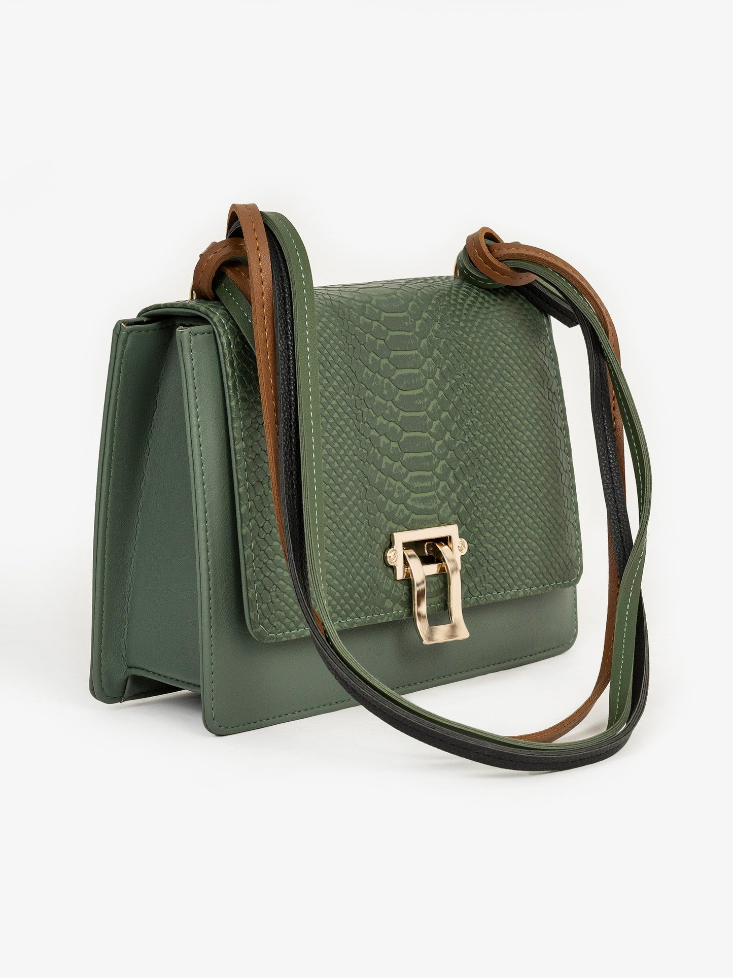 Snake Textured Handbag
