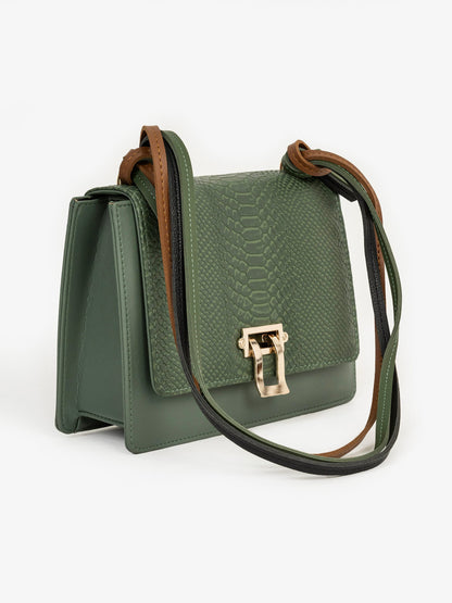 Snake Textured Handbag