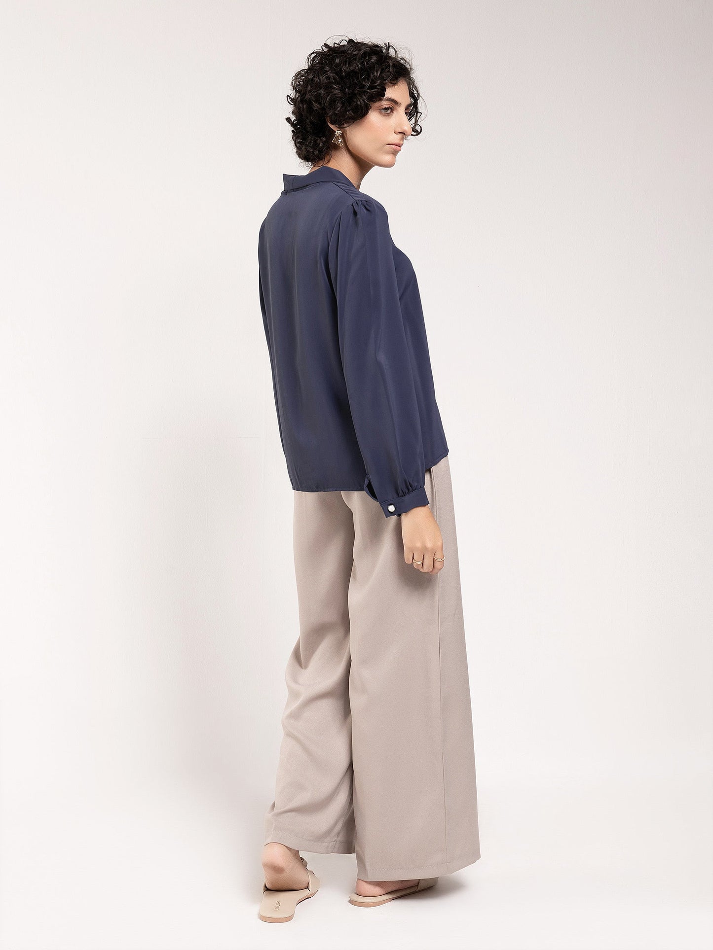 Limelight - Plain Pleated Top