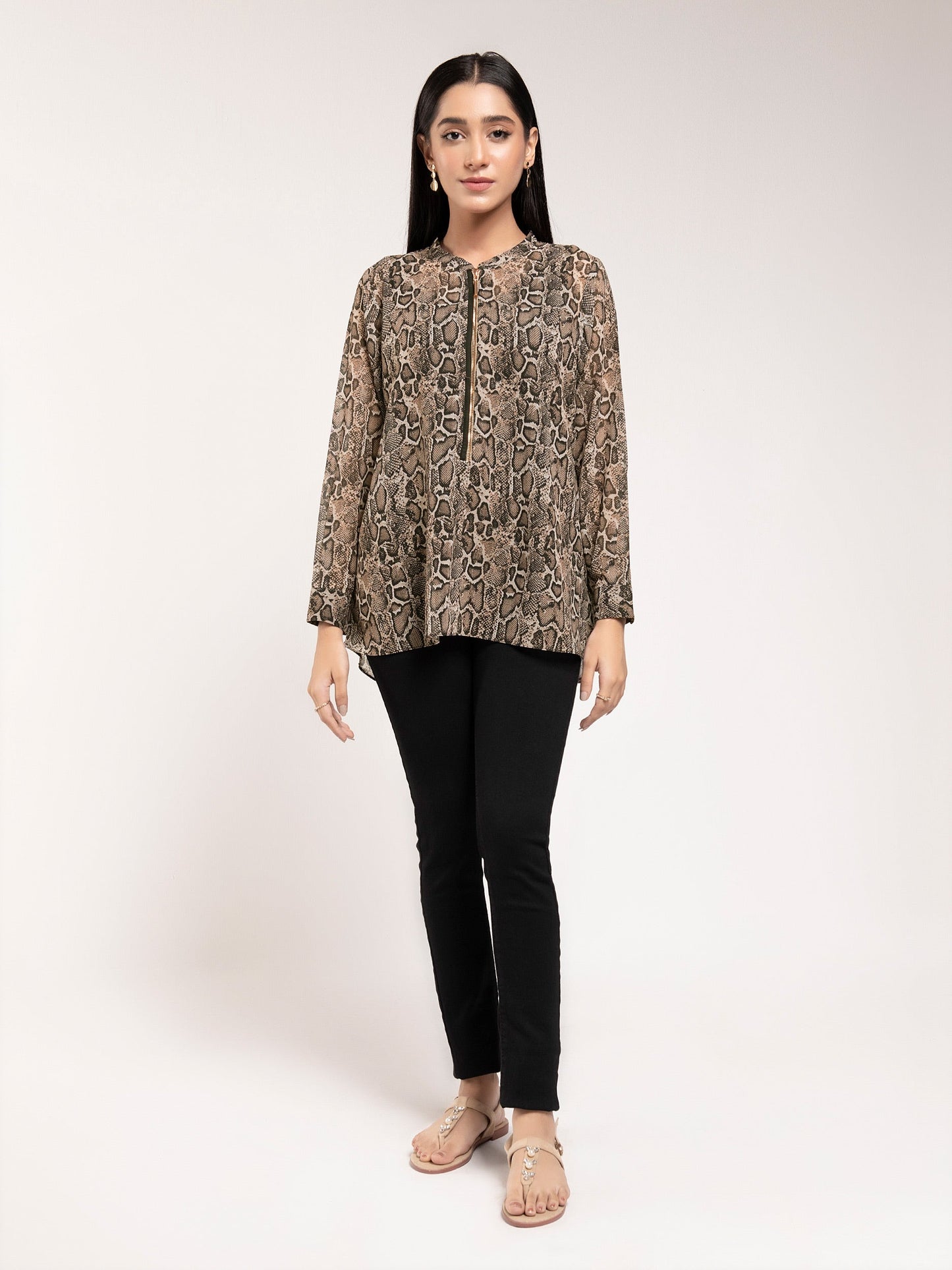 Limelight - Printed Chiffon Top