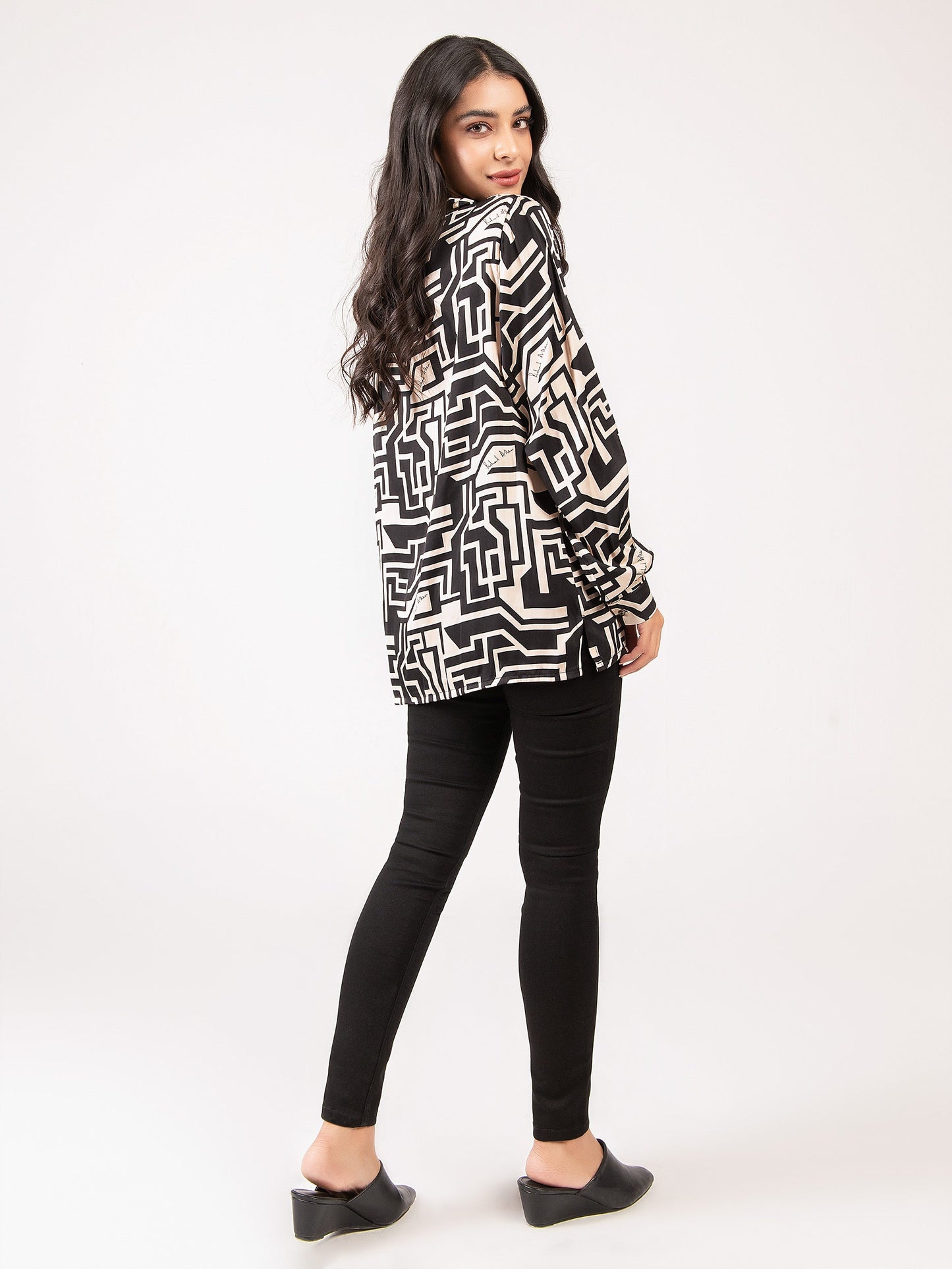 Limelight - Printed Silk Top