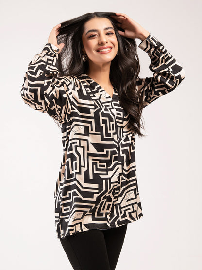 Limelight - Printed Silk Top