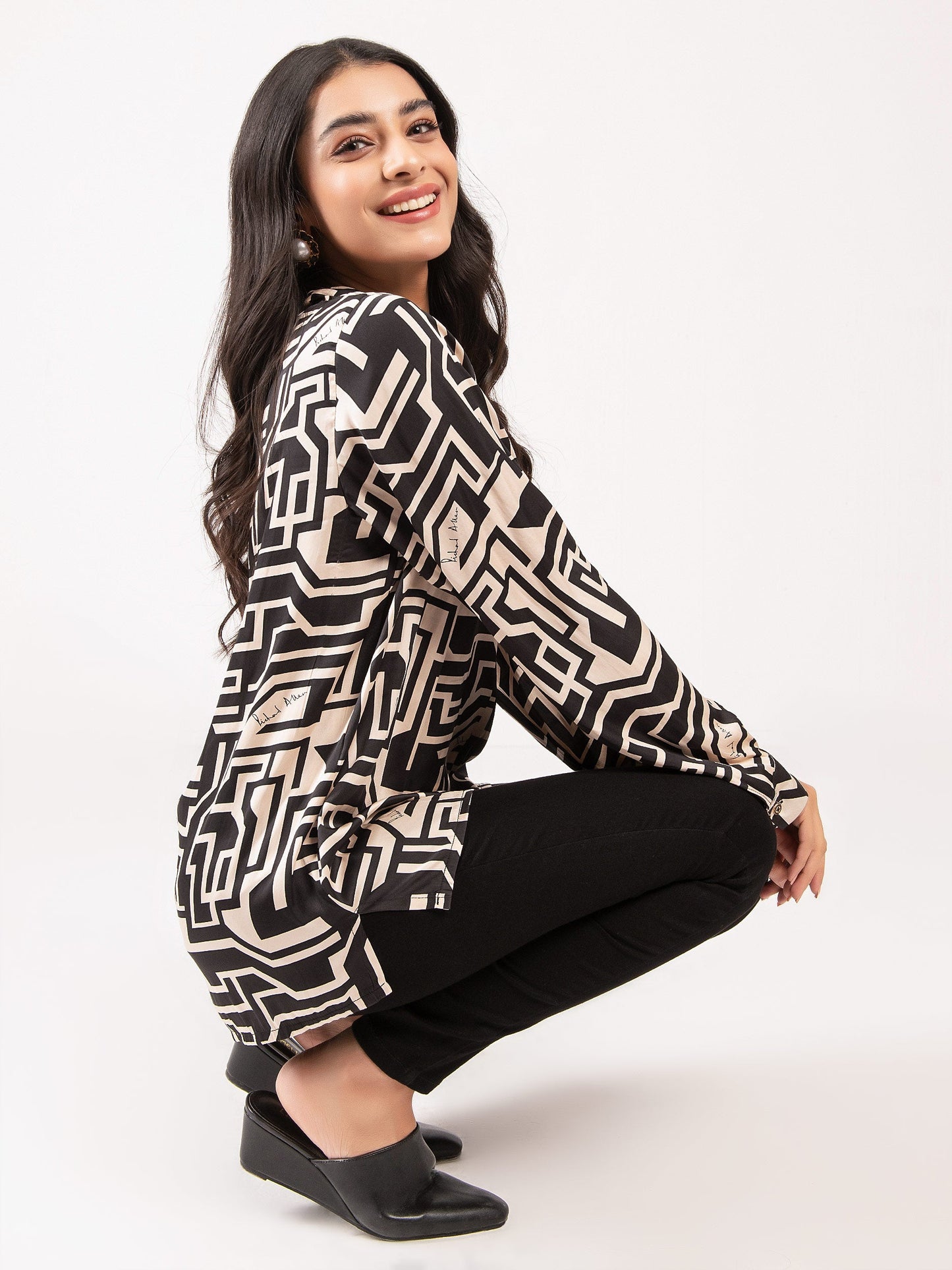 Limelight - Printed Silk Top