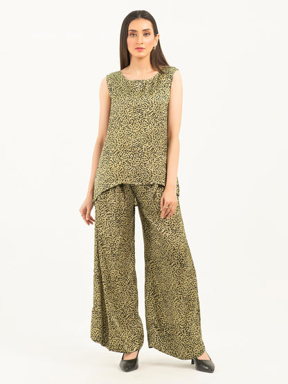 3 Piece Chiffon Suit-Printed Set