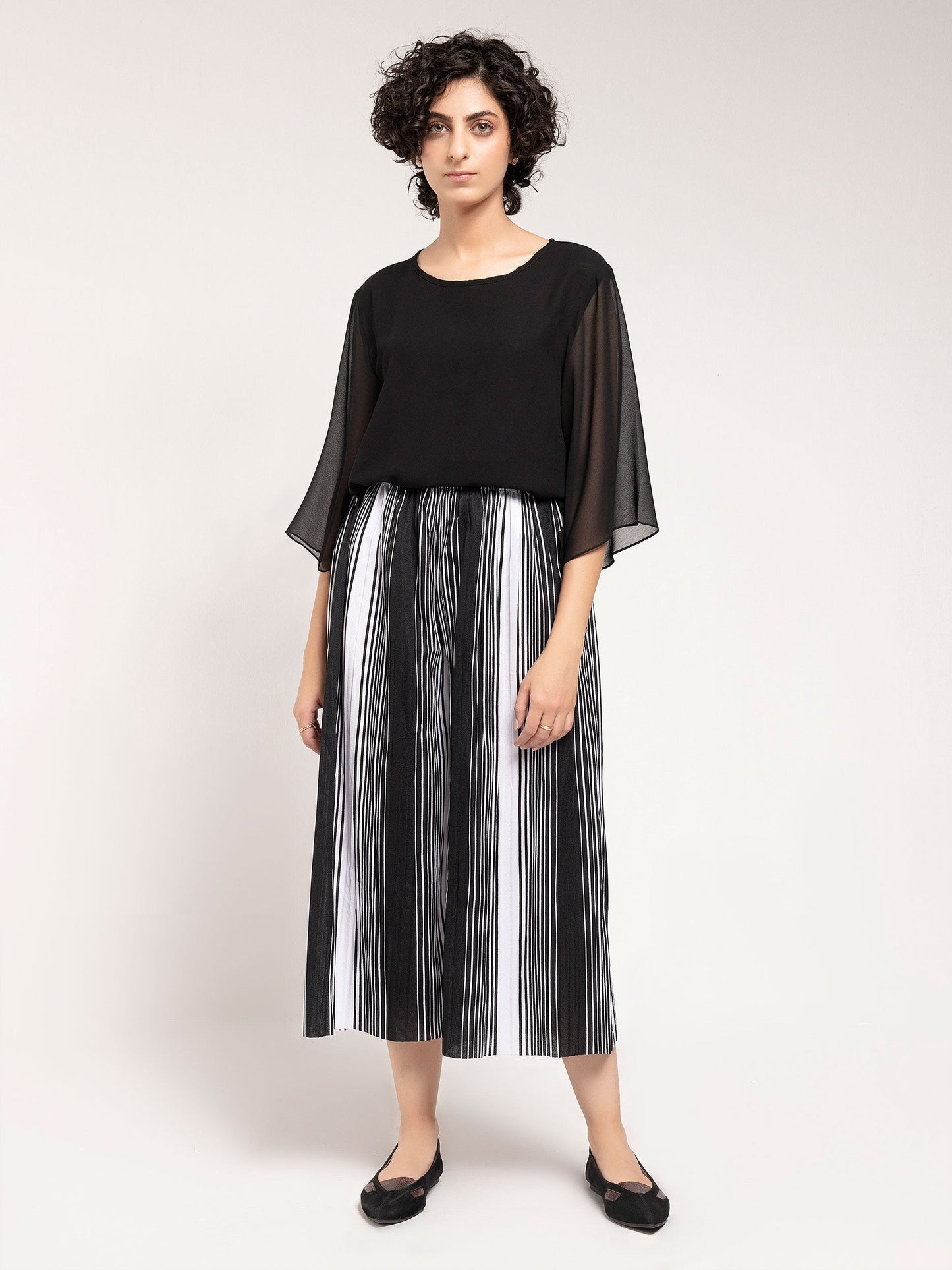 Limelight - Striped Culotte Pants