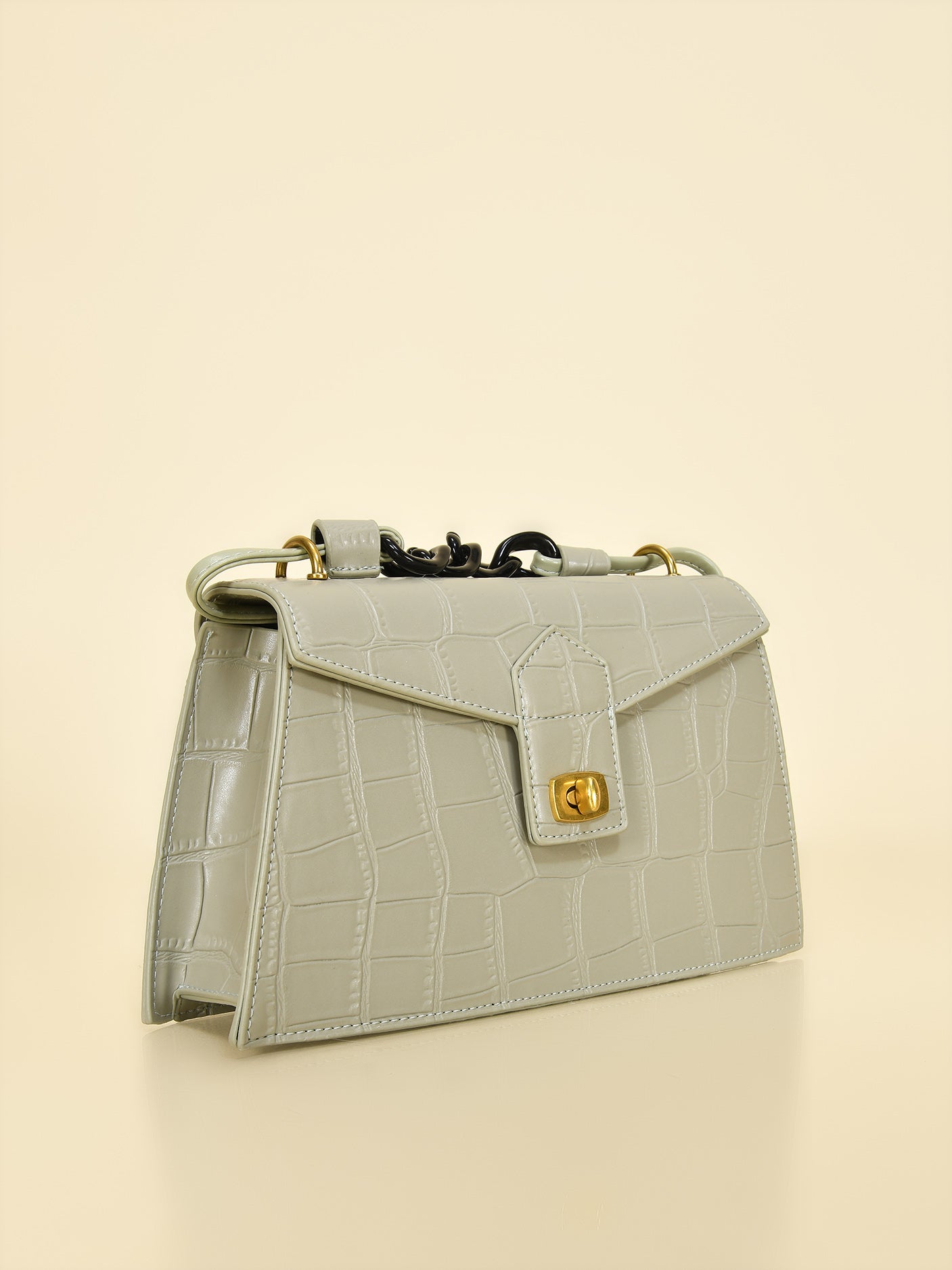 Limelight - Trapezoid Patterened Handbag