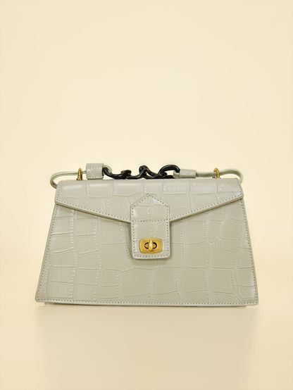 Limelight - Trapezoid Patterened Handbag