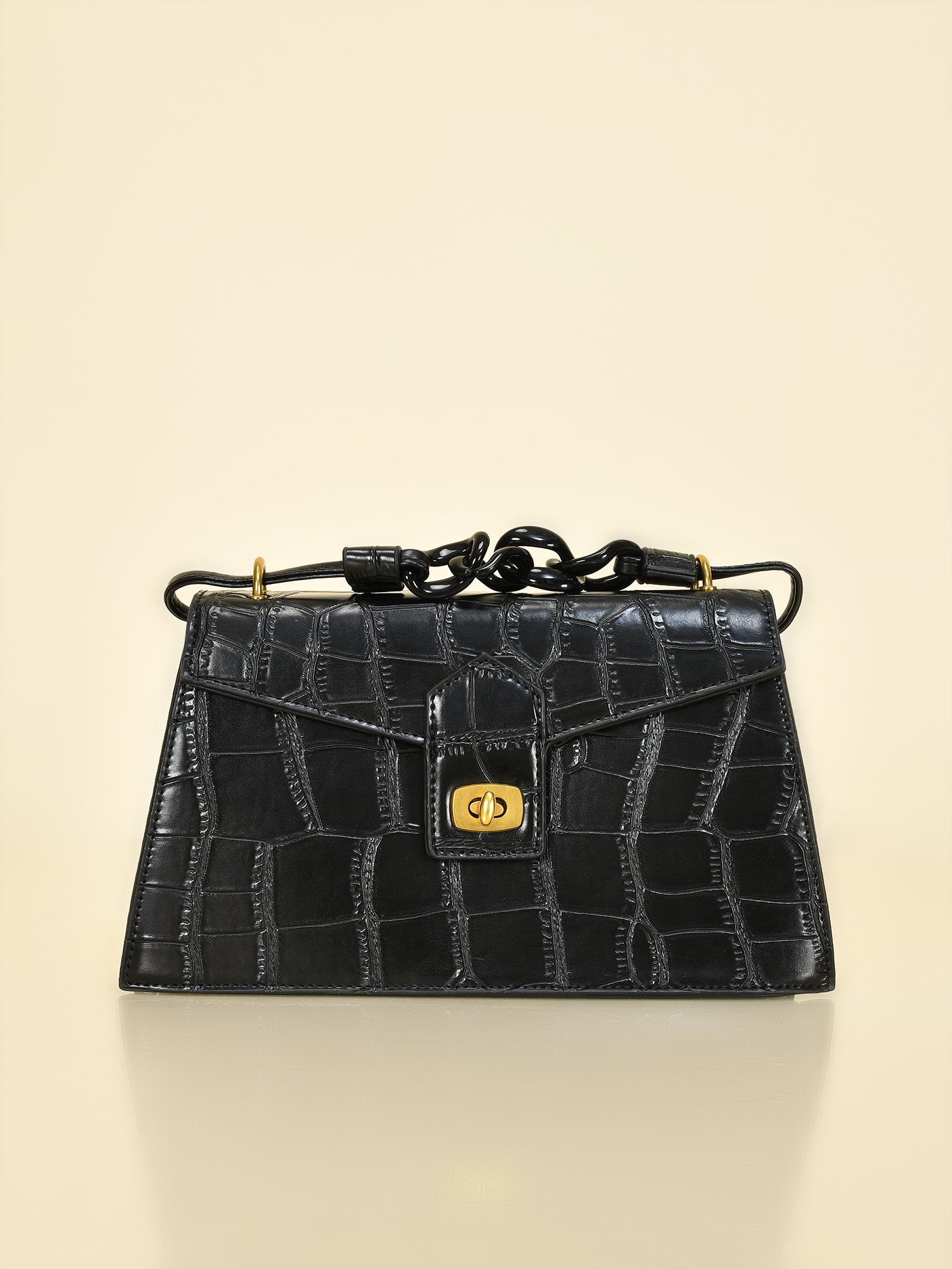 Limelight - Trapezoid Patterened Handbag