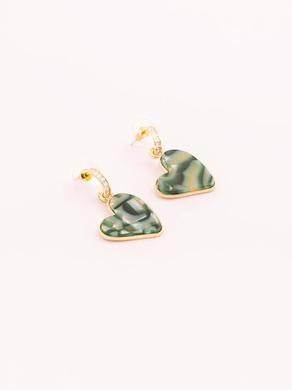 Heart Drop Earrings