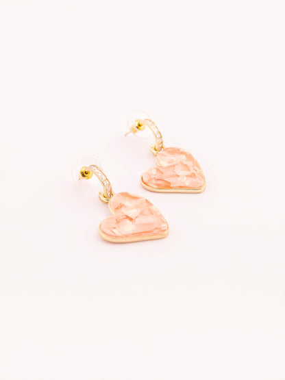 Heart Drop Earrings