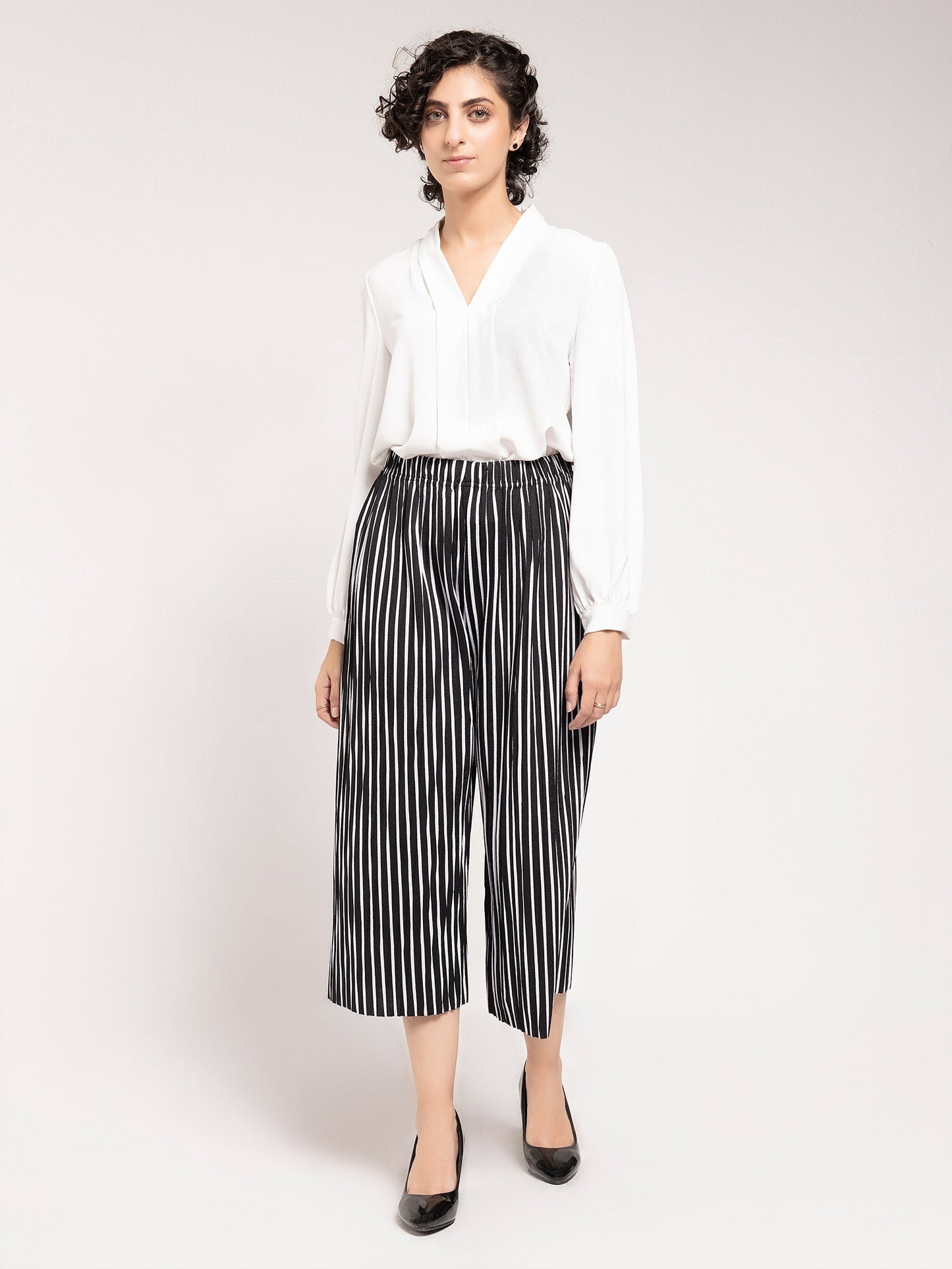 Limelight - Striped Culotte Pants