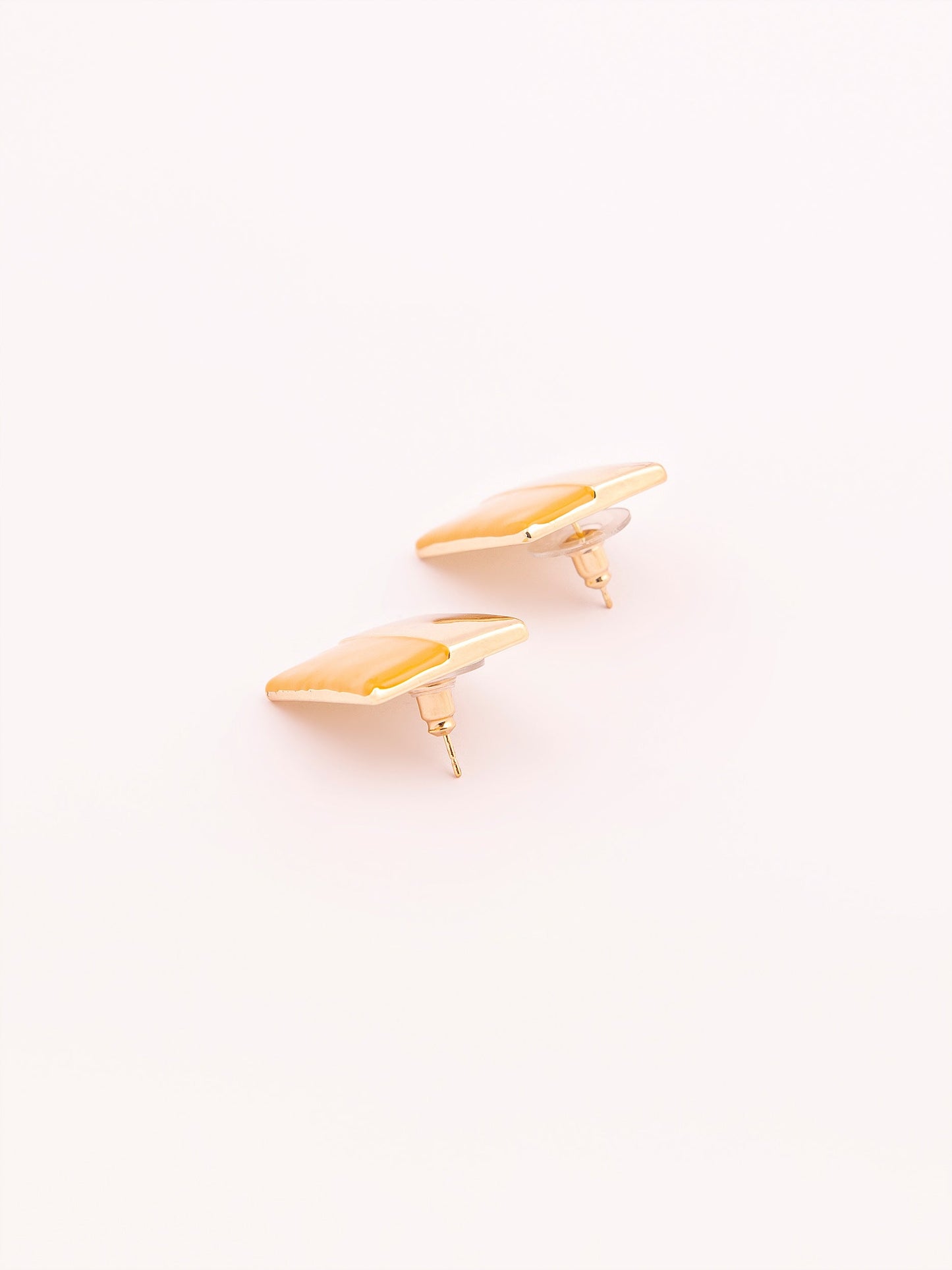 Limelight - Two Tone Stud Earrings