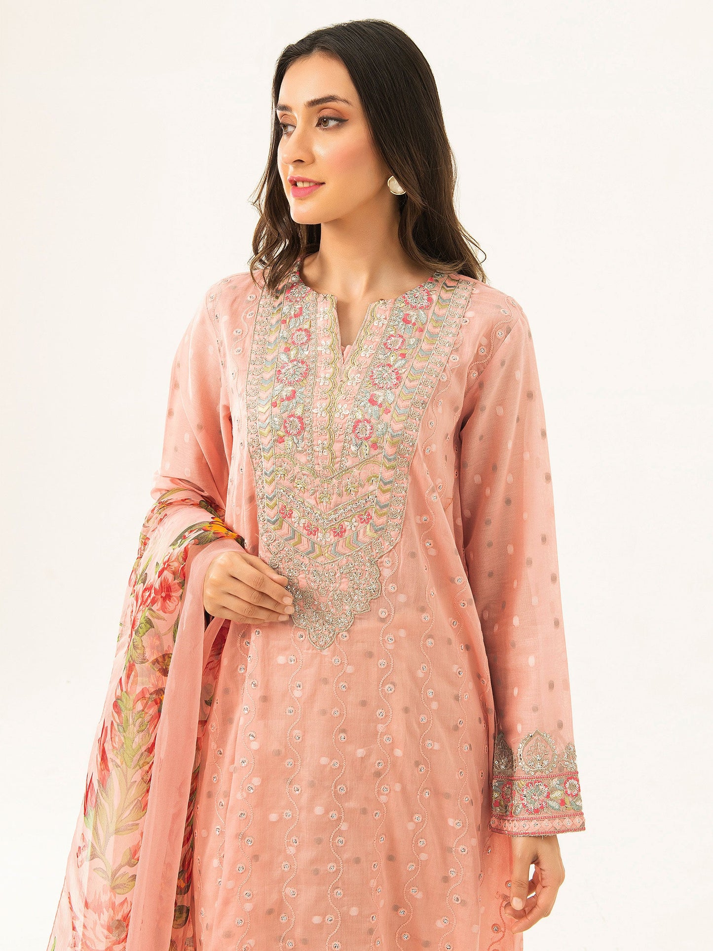 Limelight - 2 Piece Jacquard Suit-Embroidered (Pret)