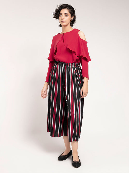 Limelight - Striped Culotte Pants