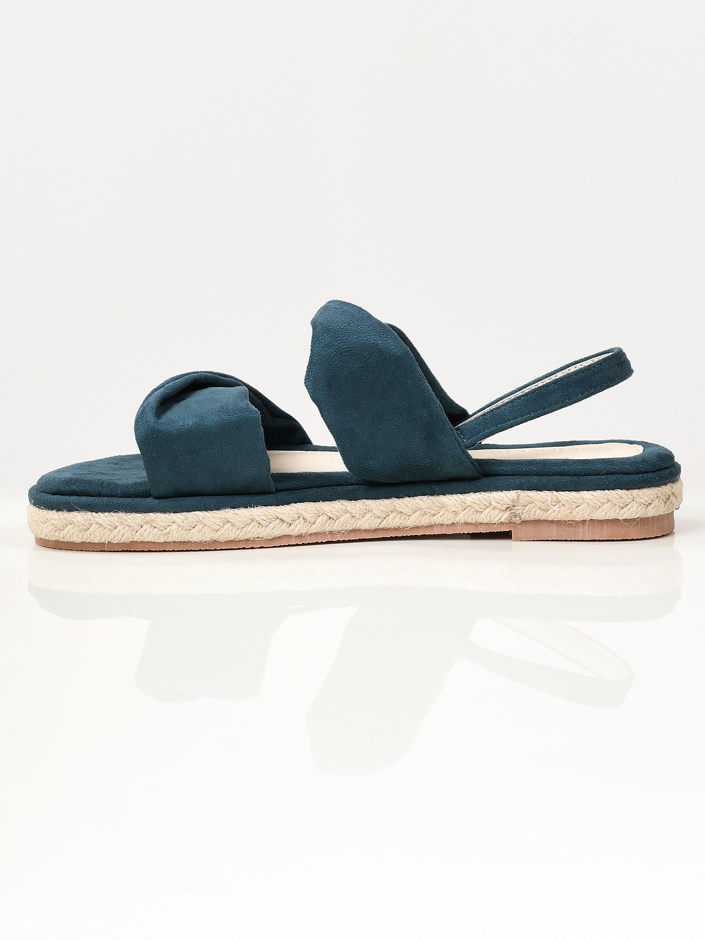 Limelight - Twisted Suede Sandals - Dark Ferozi