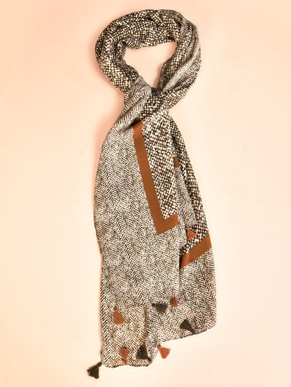 Limelight - Tassel Printed Viscose Scarf