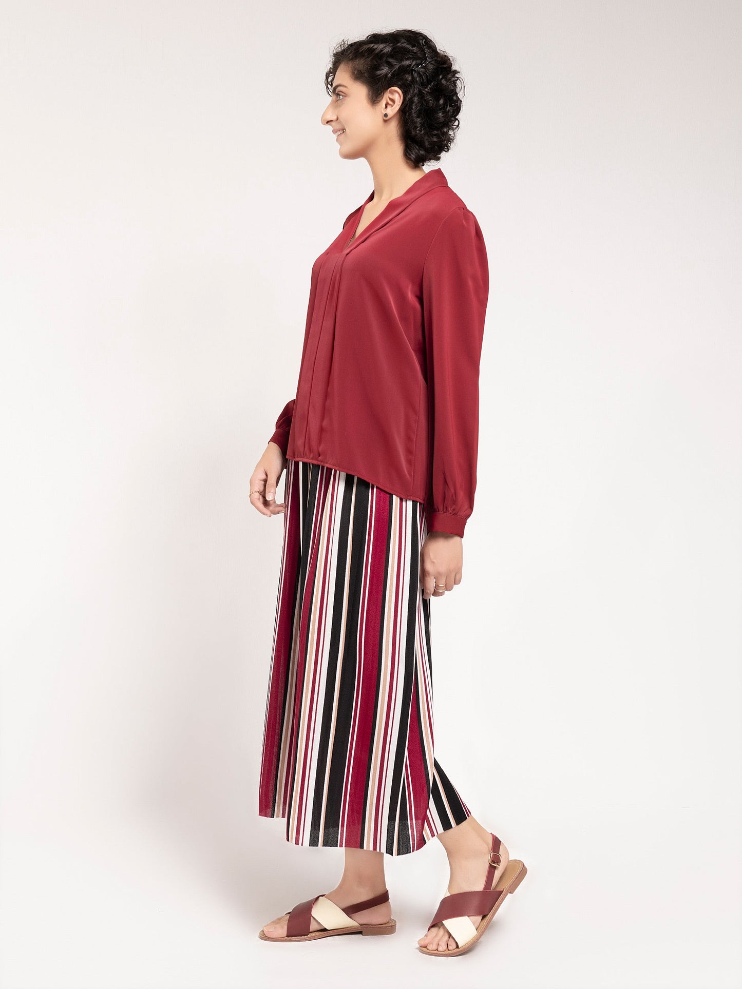 Limelight - Plain Pleated Top