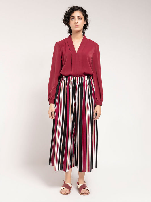 Limelight - Striped Culotte Pants