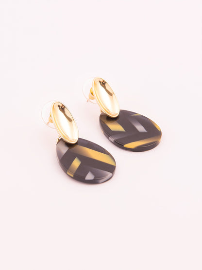 Oval Drop Earrings