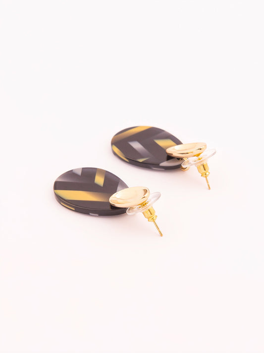 Oval Drop Earrings