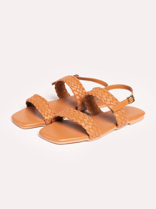 Straw Patterned Sandals