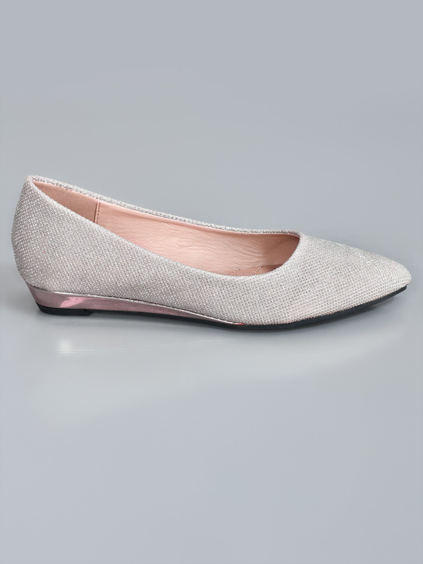 Limelight - Shimmery Pointed Pumps - Beige