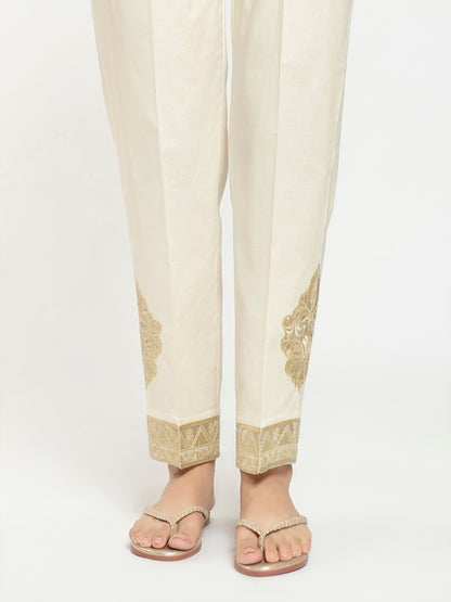 Embroidered Cambric Trouser
