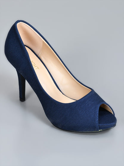 Limelight - Peep Toe Heels - Navy