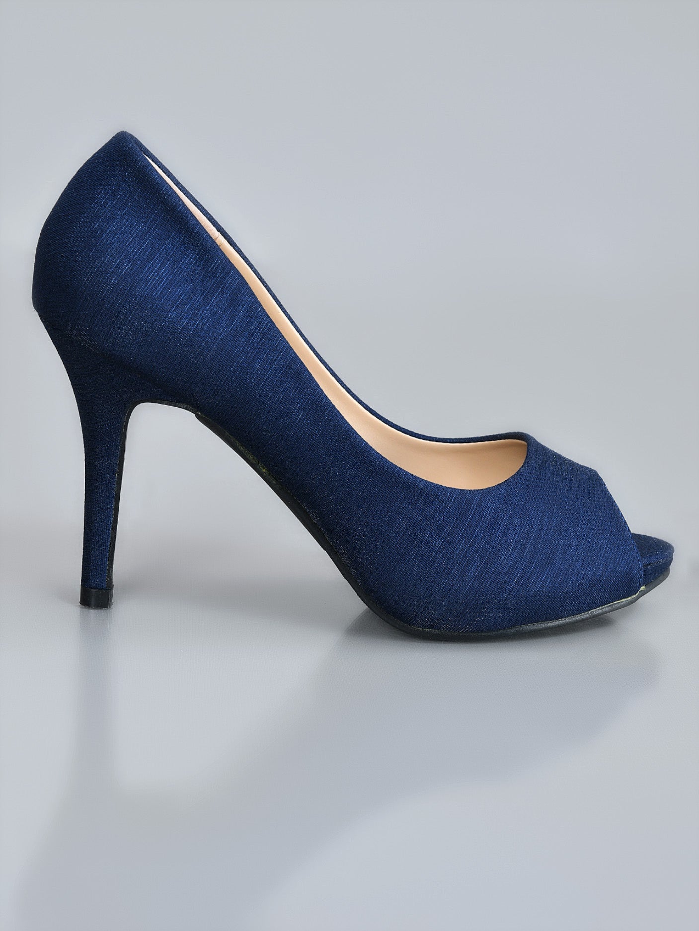 Limelight - Peep Toe Heels - Navy