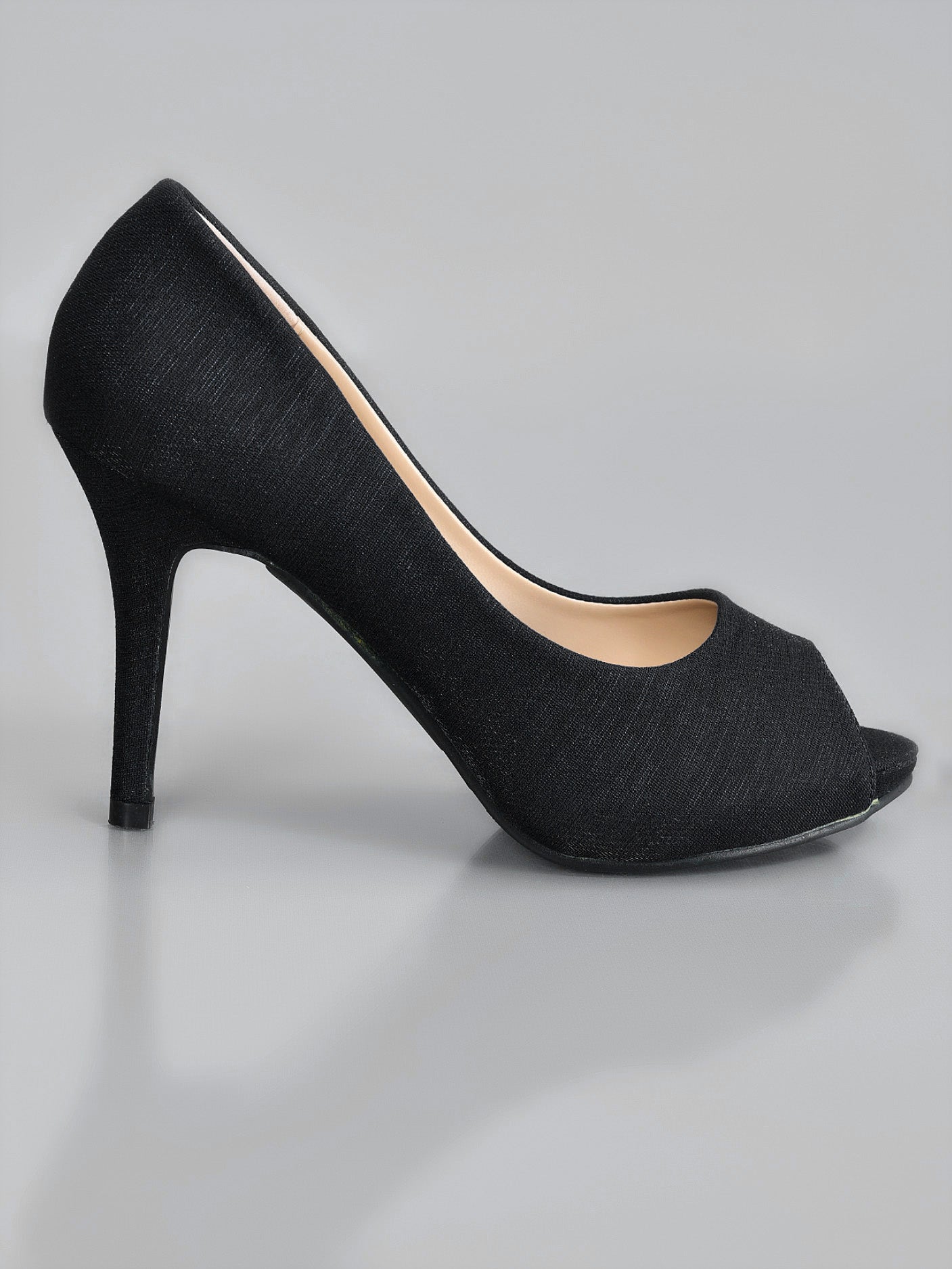 Limelight - Peep Toe Heels - Black