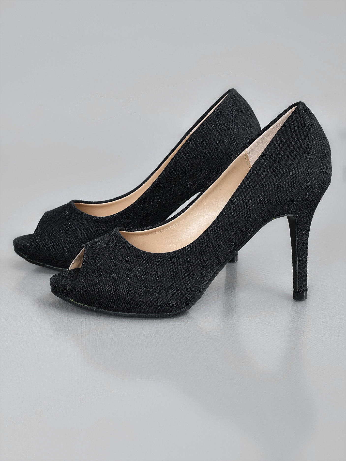 Limelight - Peep Toe Heels - Black