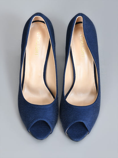 Limelight - Peep Toe Heels - Navy