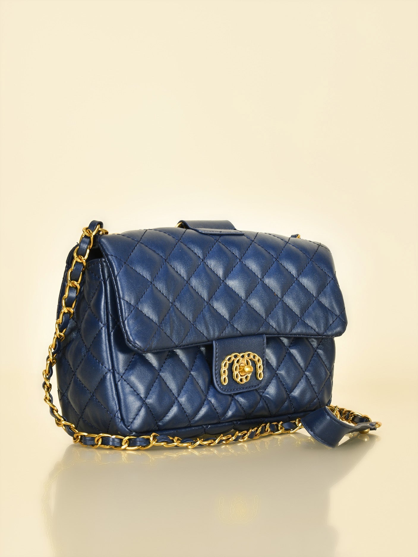 Limelight - Ring Handle Quilted Handbag