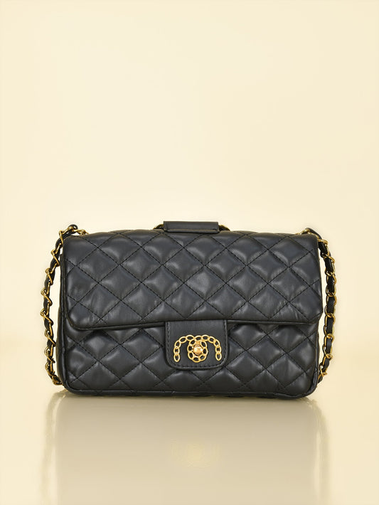 Limelight - Ring Handle Quilted Handbag