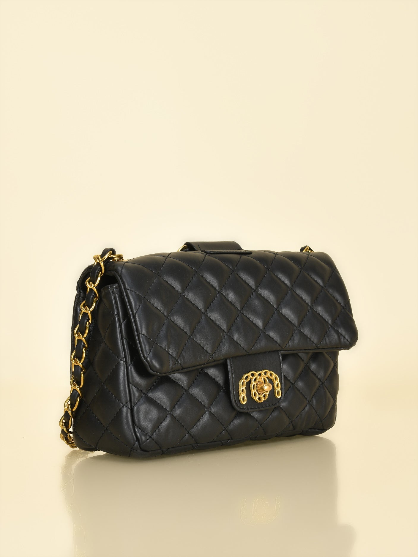 Limelight - Ring Handle Quilted Handbag