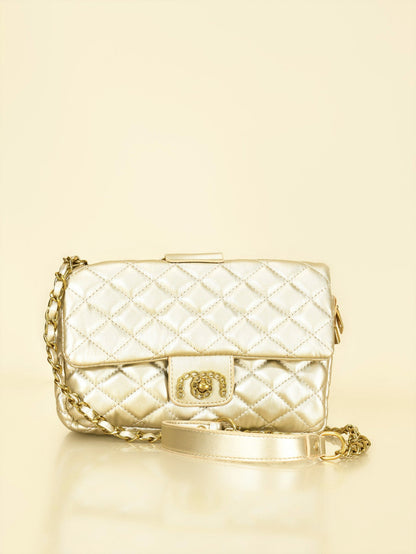 Limelight - Ring Handle Quilted Handbag