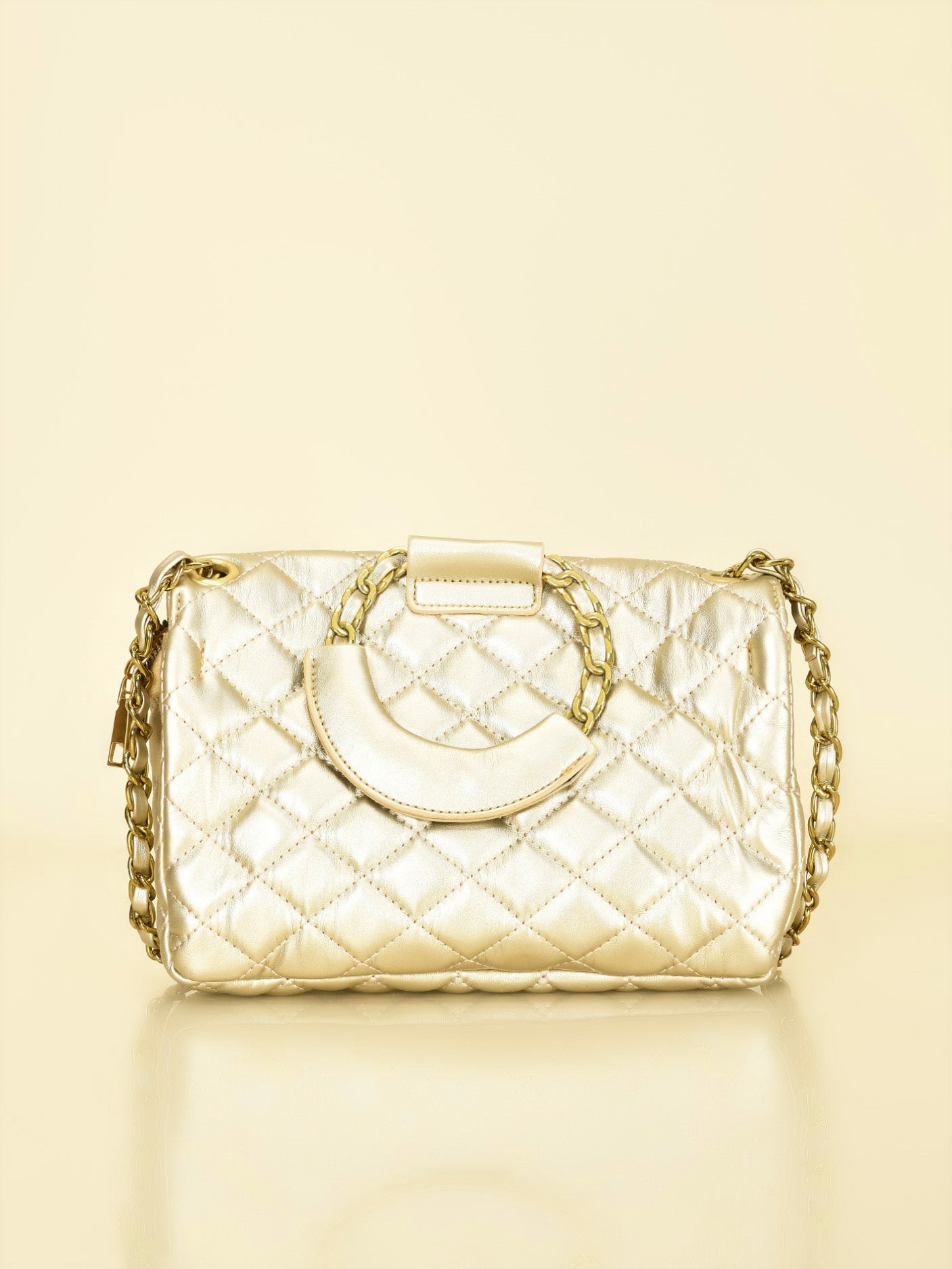Limelight - Ring Handle Quilted Handbag