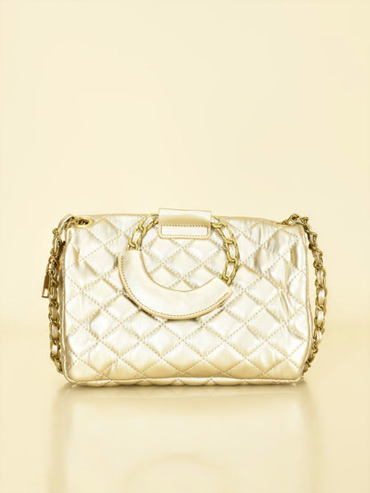 Limelight - Ring Handle Quilted Handbag